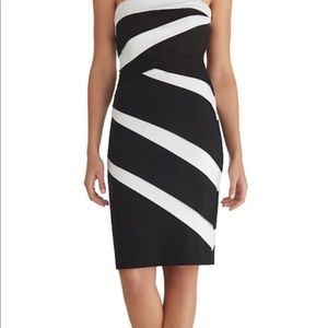 White House Black Market Color Block Dress
